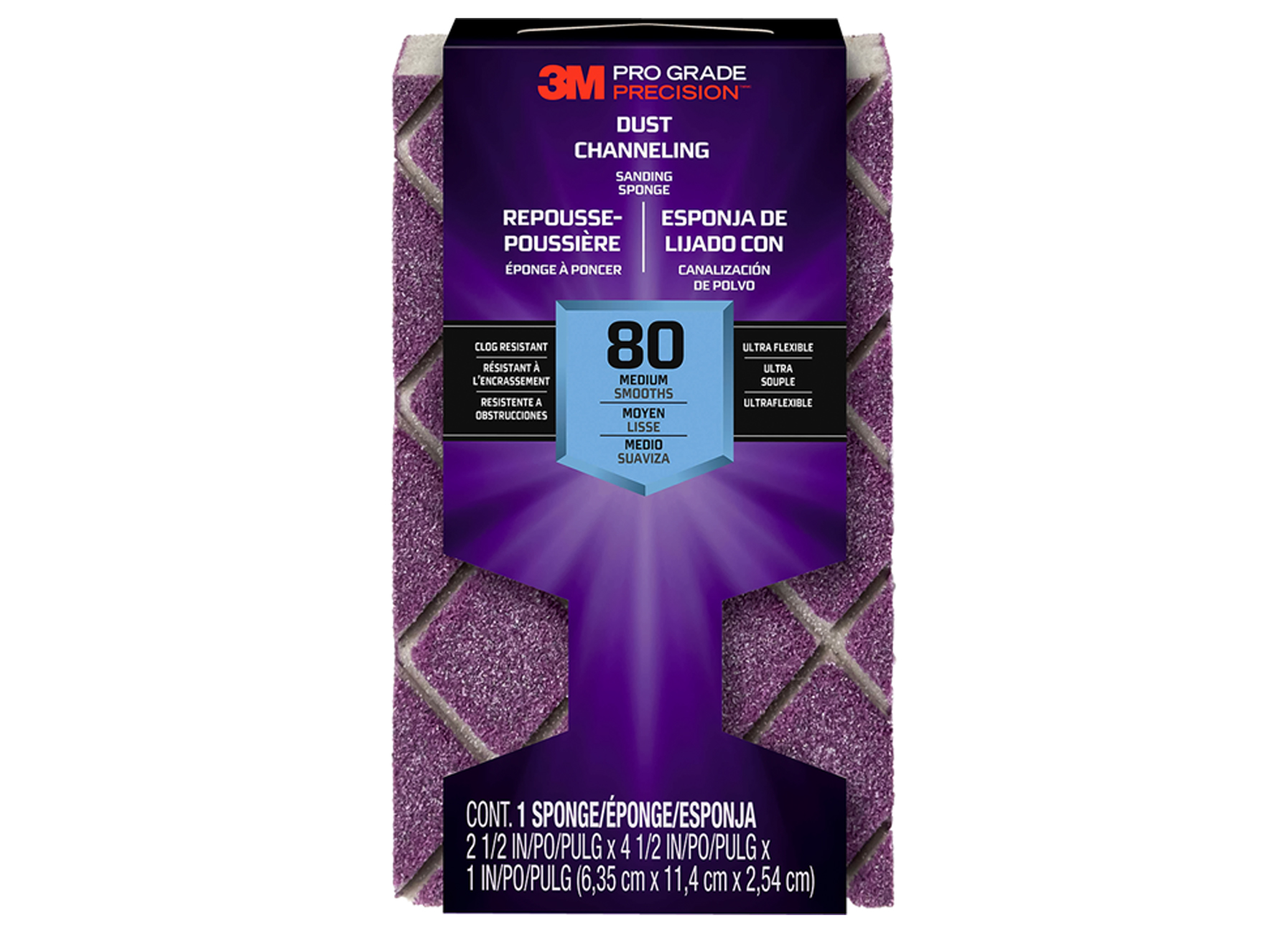 3M EPONGE ABRASIVE PGP P80