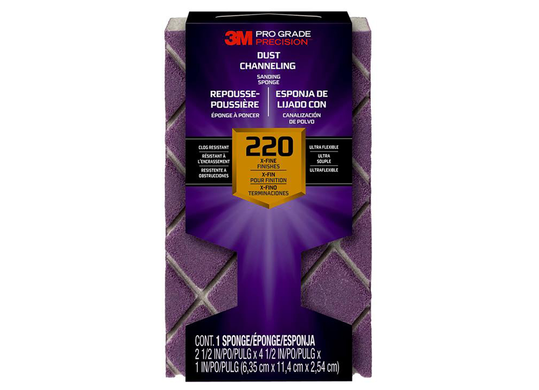 3M BLOKSCHUURSPONS PRO GRADE PRECISION