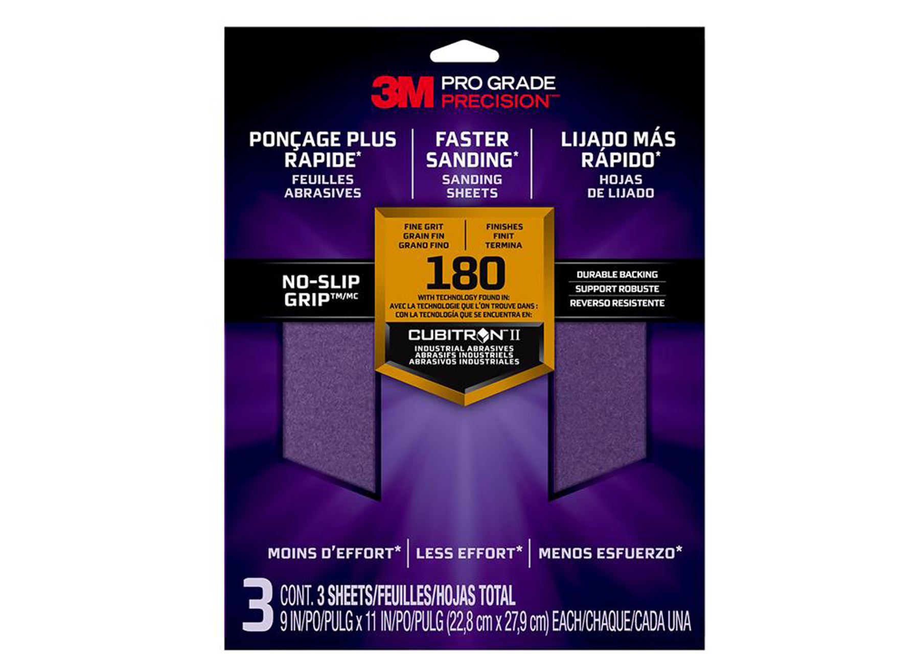 3M PGP FEUILLES A PONCER G180 FIN