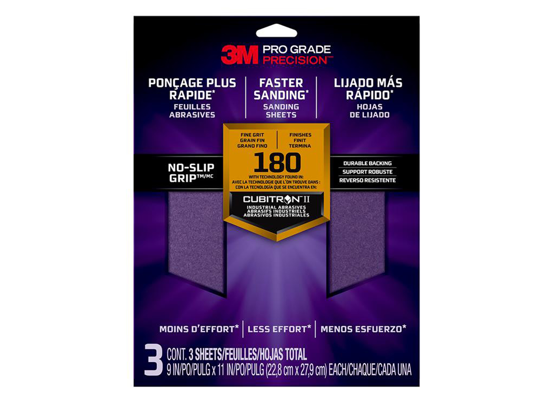 3M PRO GRADE PRECISION FEUILLES A PONCER