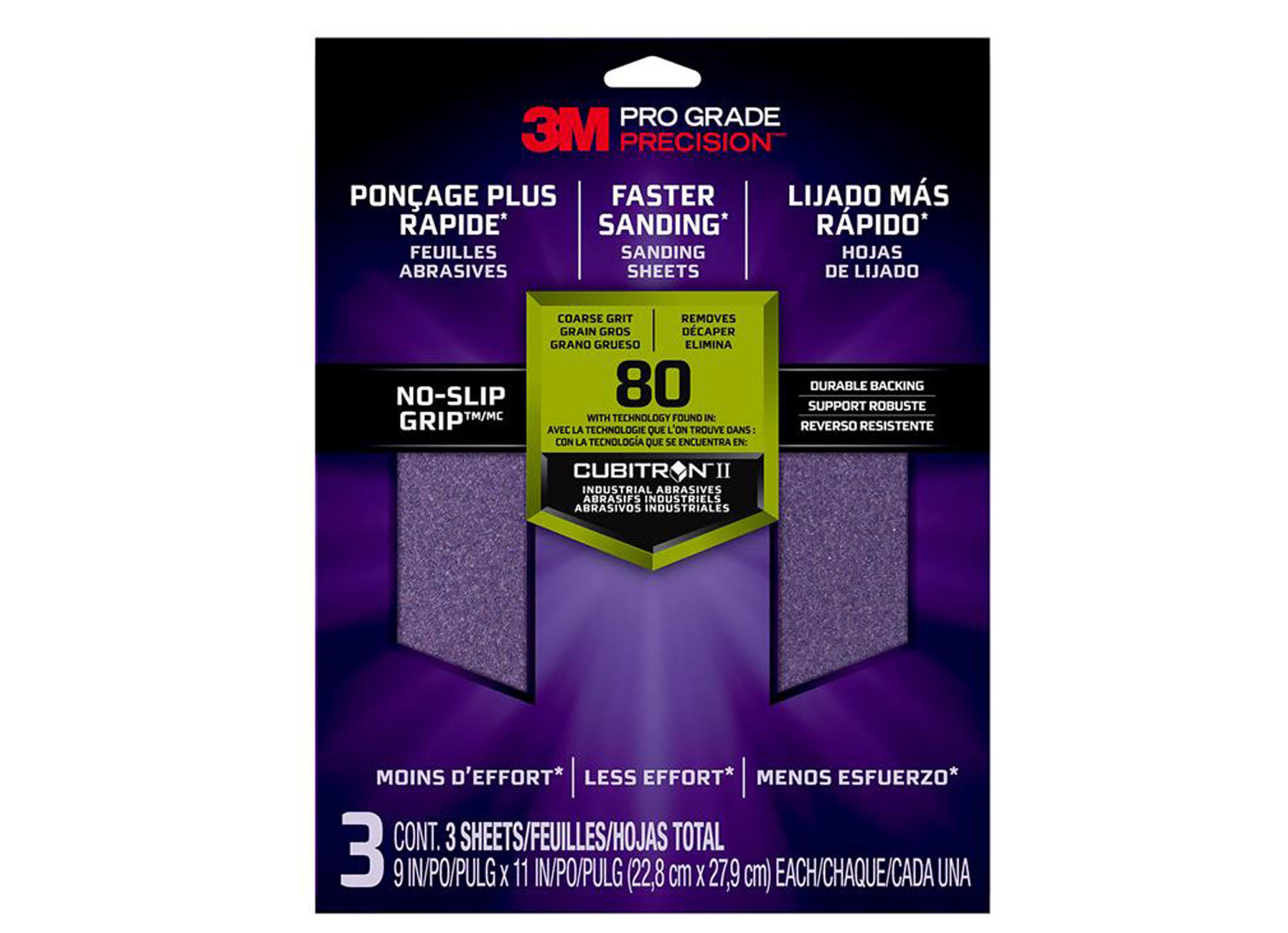 3M PGP FEUILLES A PONCER G80 GROS