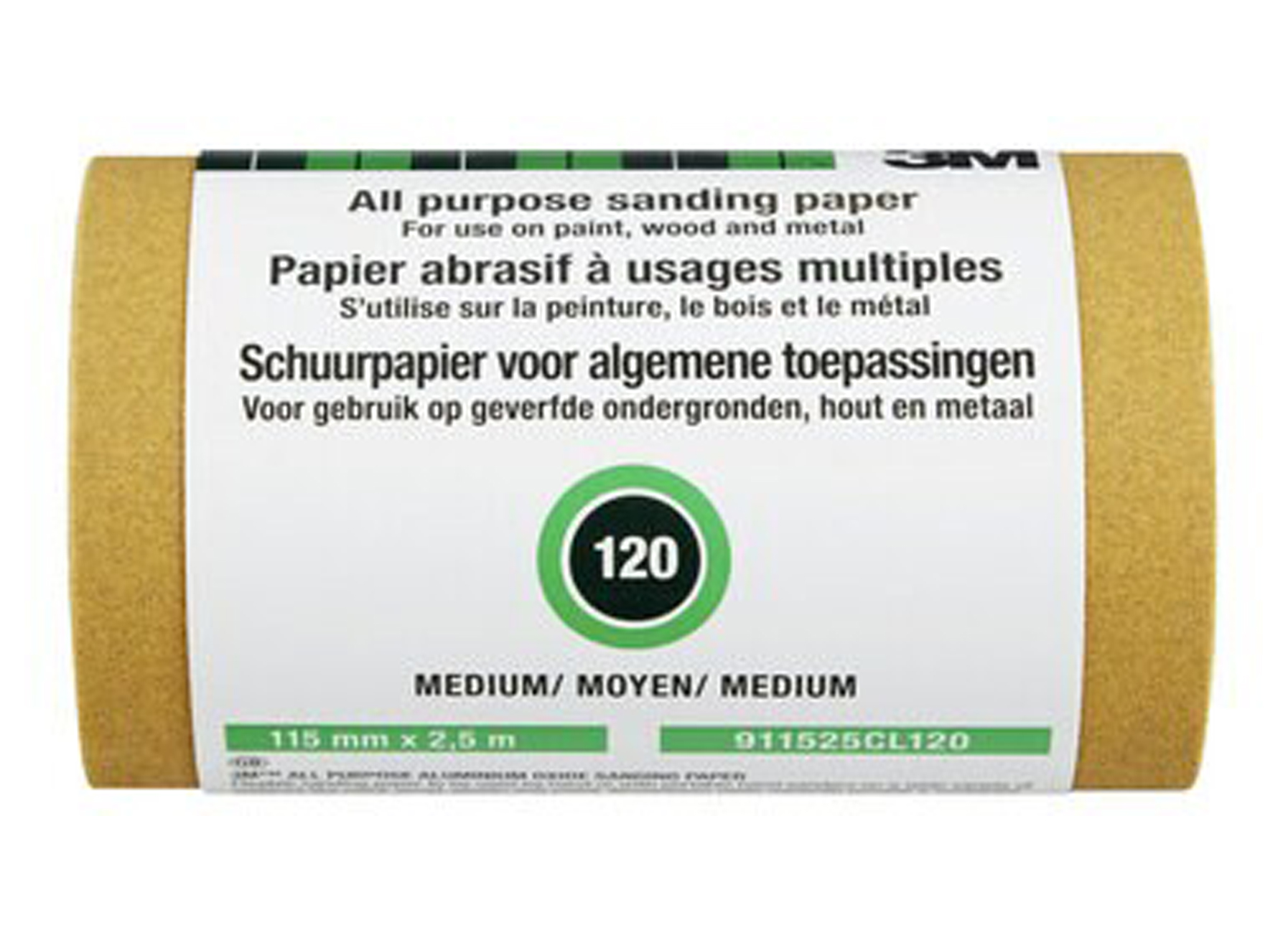 3M ROULEAU ABRAISF OA G120 2,5M X 115MM