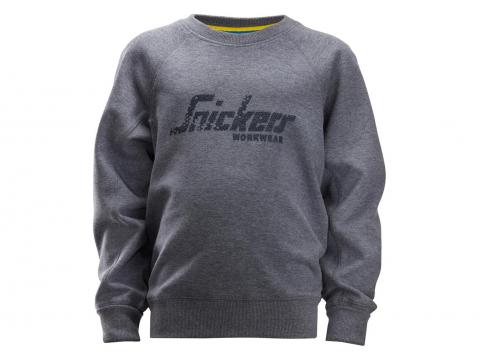 SNICKERS JUNIOR LOGO SWEATSHIRT DARK BLEU MELANGE M 146/152