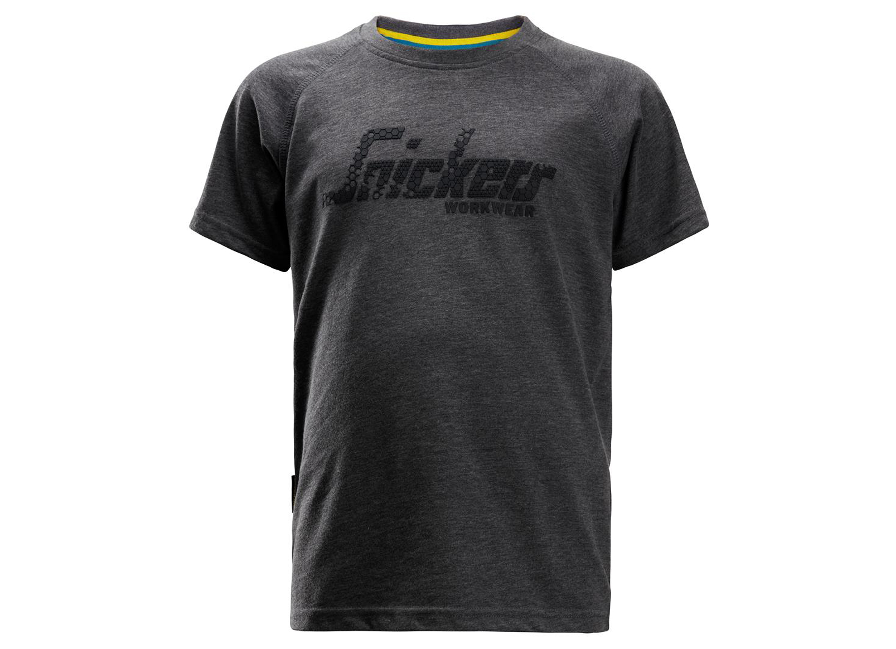 SNICKERS T-SHIRT LOGO JUNIOR BLEU MELANGE T 122/128