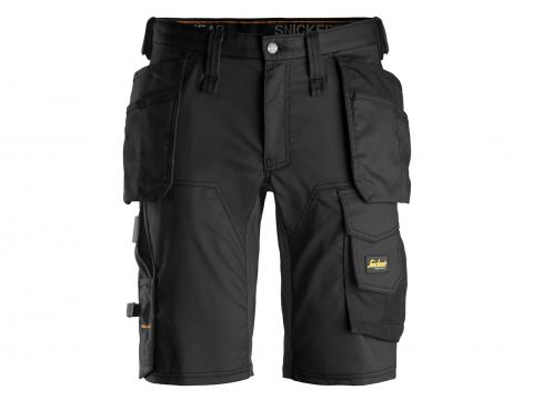 SNICKERS AW STRETCH SHORT POCHES HOLSTER NOIR T: 50