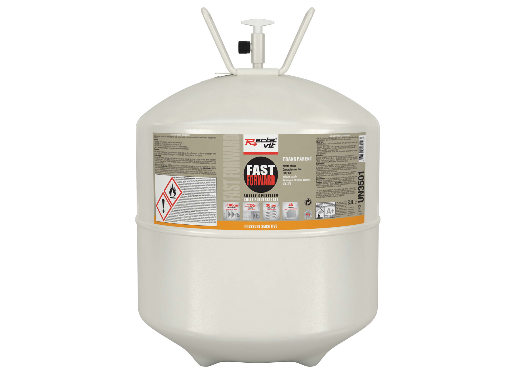 RECTAVIT 1129 FAST FORWARD CANISTER 22,1L TRANSPARANT