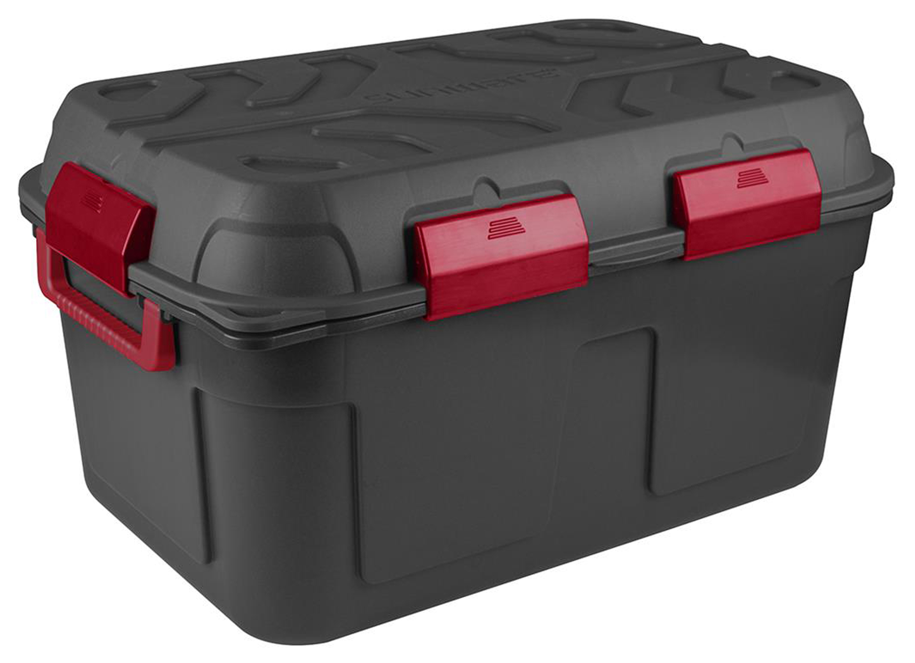 Q-LINE WATERDICHTE OPBERGBOX 130L ANTRACIET/ROOD