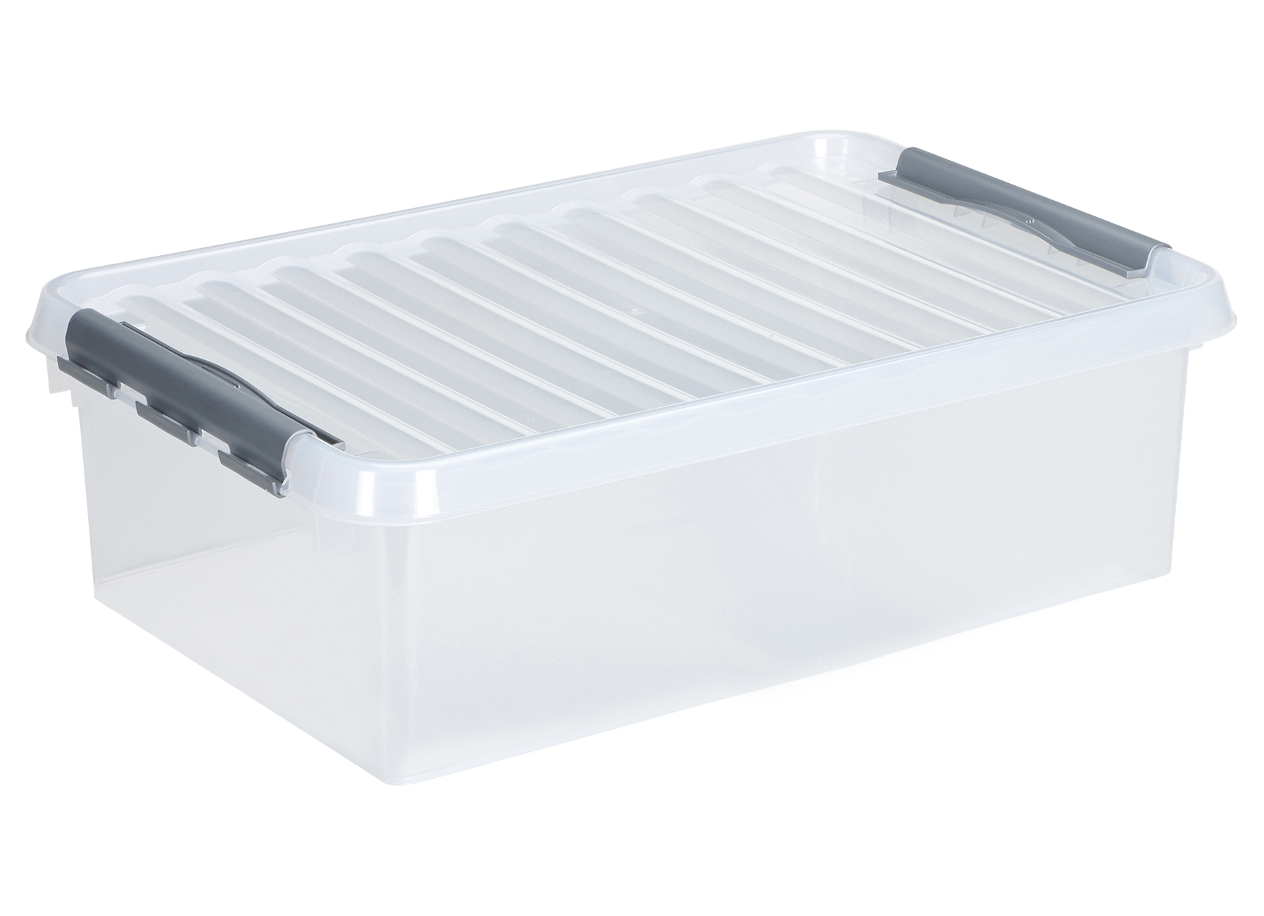 Q-LINE BOX 32L TRANSPARENT/METAL