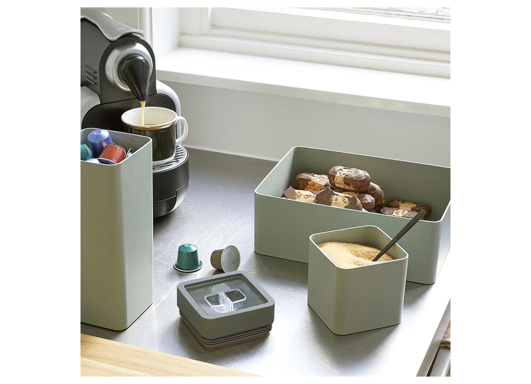 SIGMA HOME BOITE DE CONSERVATION ALIMENTAIRE 0,6L VERT CLAIR/FONCE
