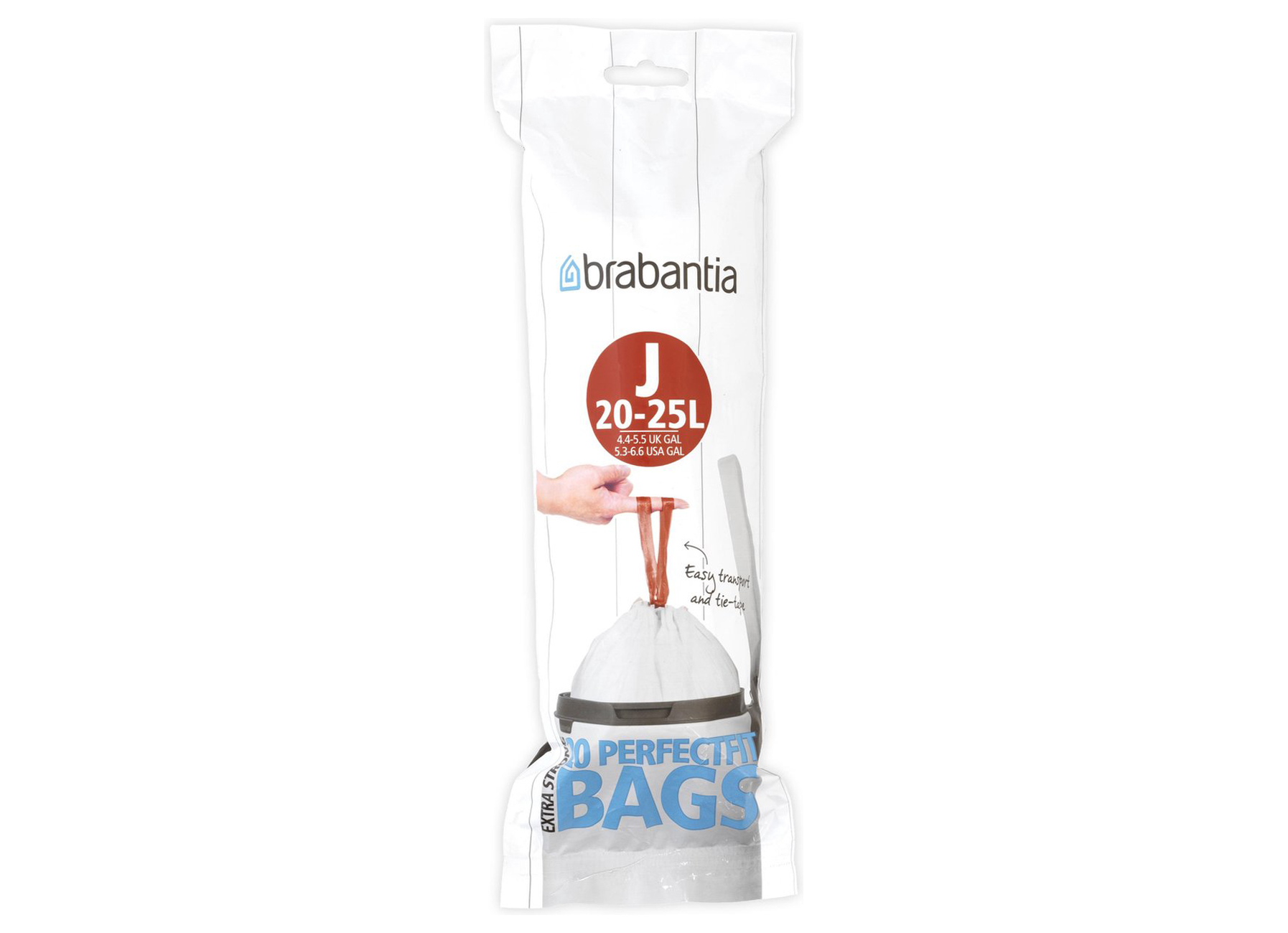 SACS POUBELLE PERFECT FIT 23L (CODE J) 20 PCS