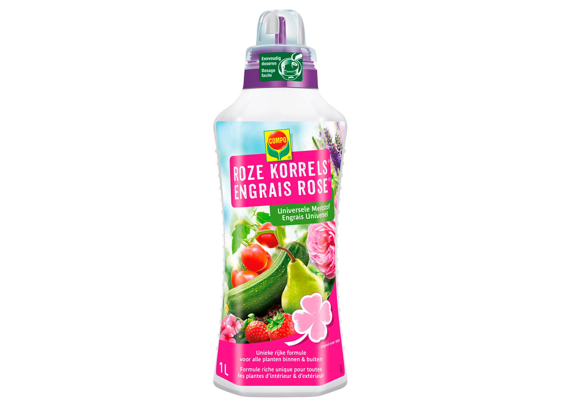 COMPO VLOEIBARE MESTSTOF ROZE KORRELS 1L