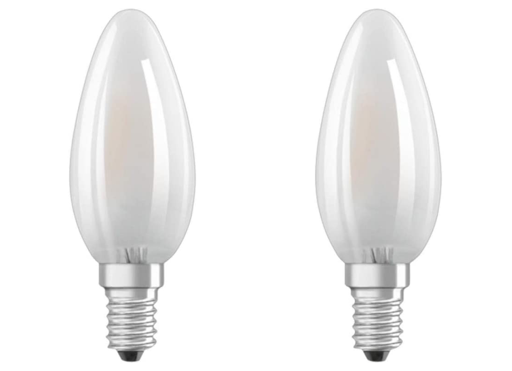 LED RETROFIT CLASSIC B 40 E14 4W 2700K MAT 2STK