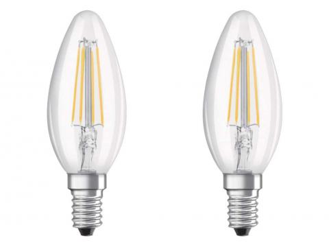 LED RETROFIT CLASSIC B 40 E14 4W 2700K HELDER 2STK