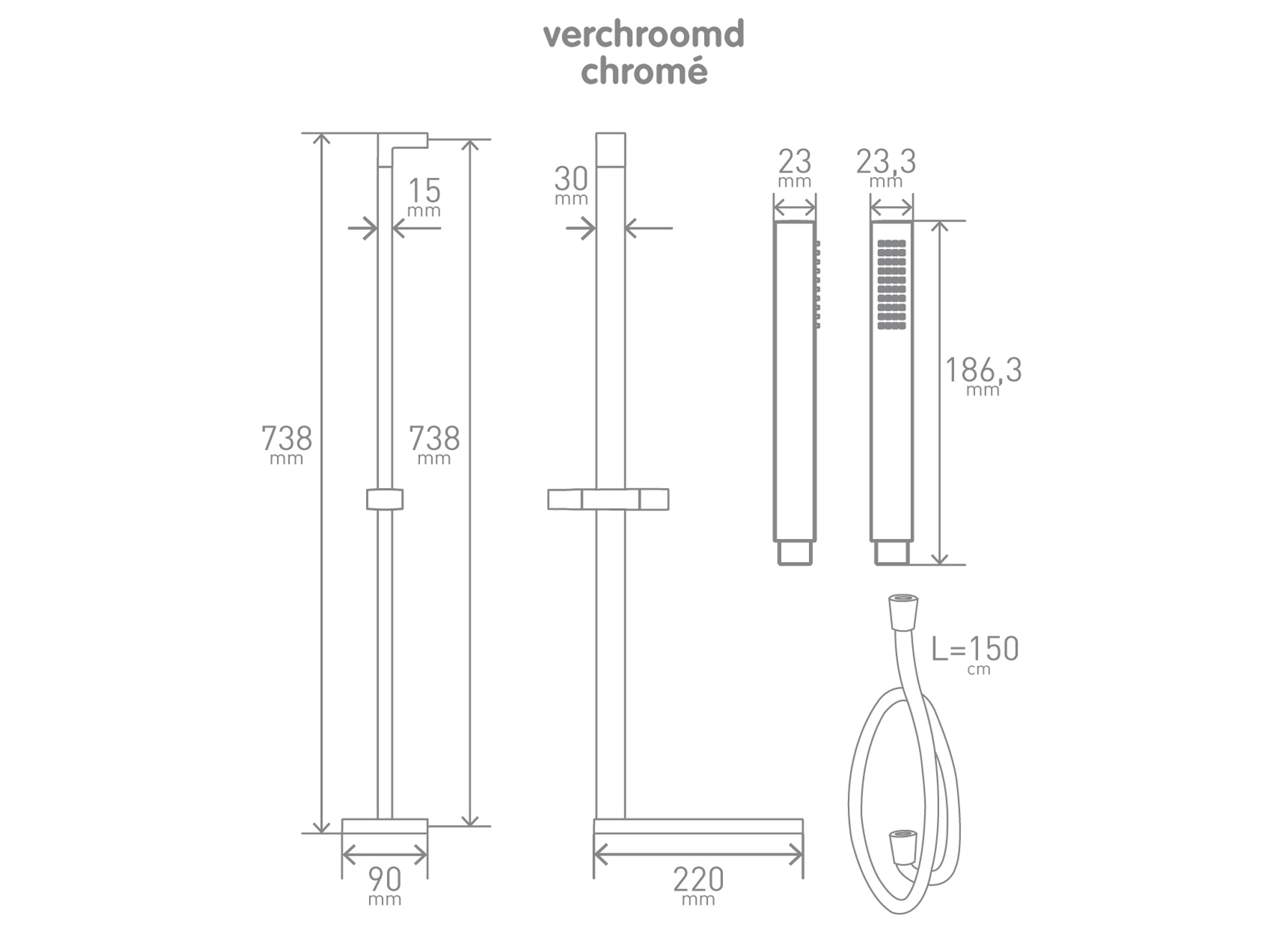 VMGO SADO DOUCHESET COMPLEET