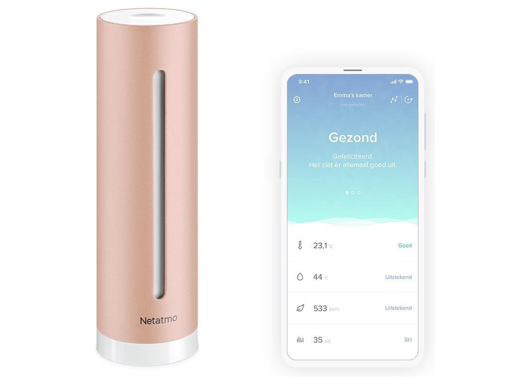 NETATMO CAPTEUR DE QUALITE DE L''AIR INTELLIGENT