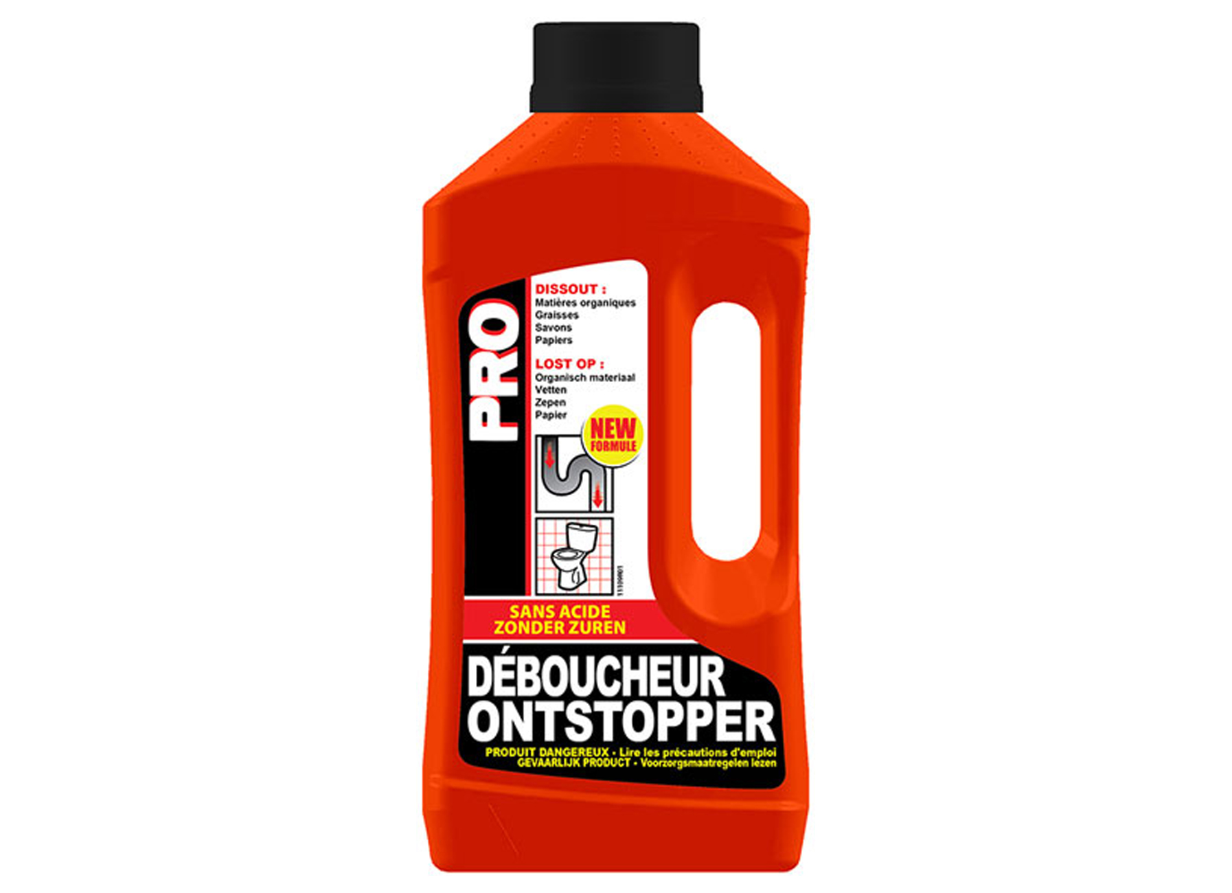 PRO DEBOUCHEUR PRO SANS ACIDES 1L