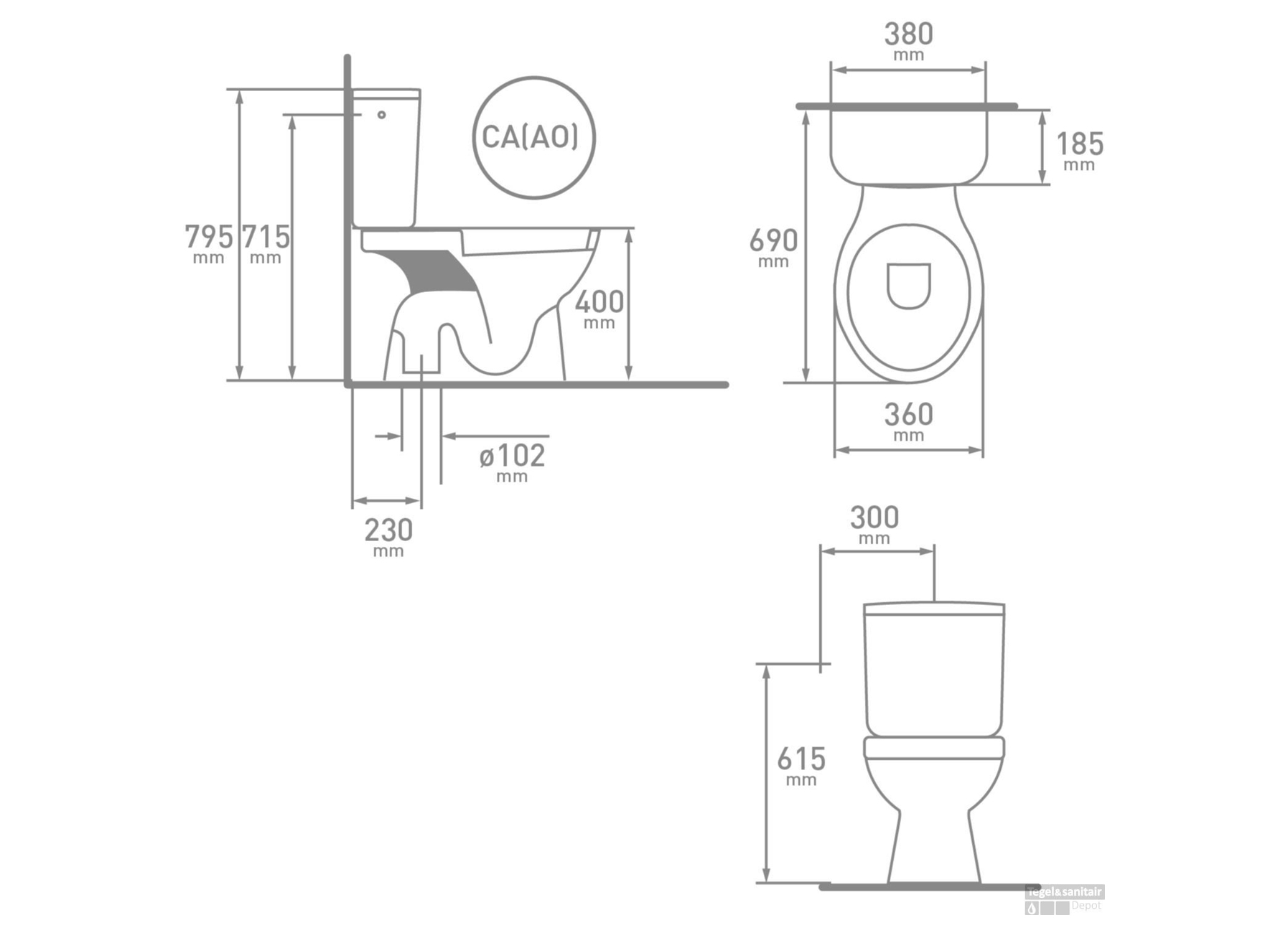 WC PACK HERAT GEBERIT CA