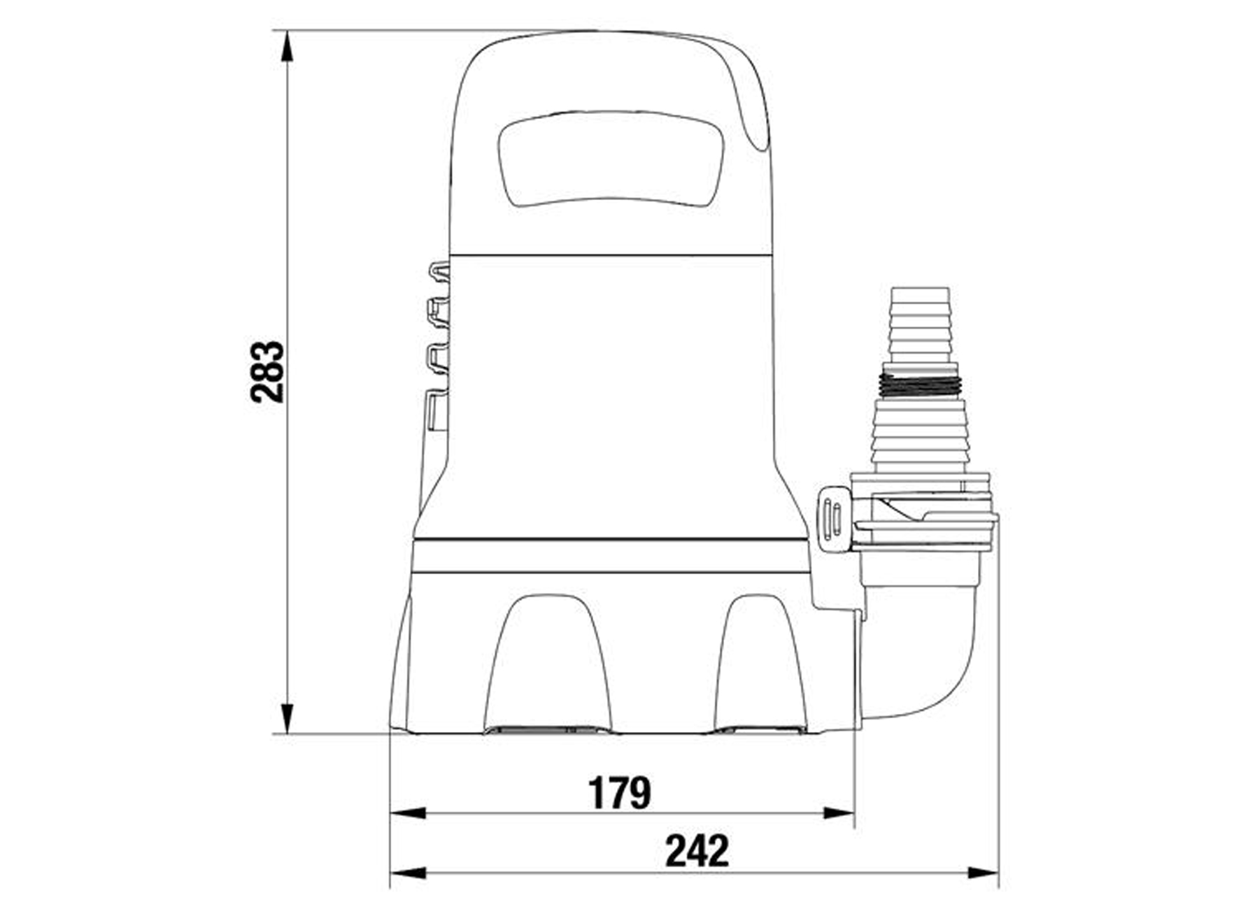 GARDENA POMPE D''EVACUATION POUR EAUX CLAIRES 9000