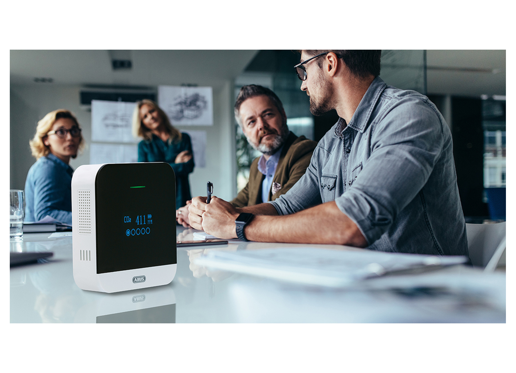 ABUS DETECTEUR DE CO2 CO2WM110