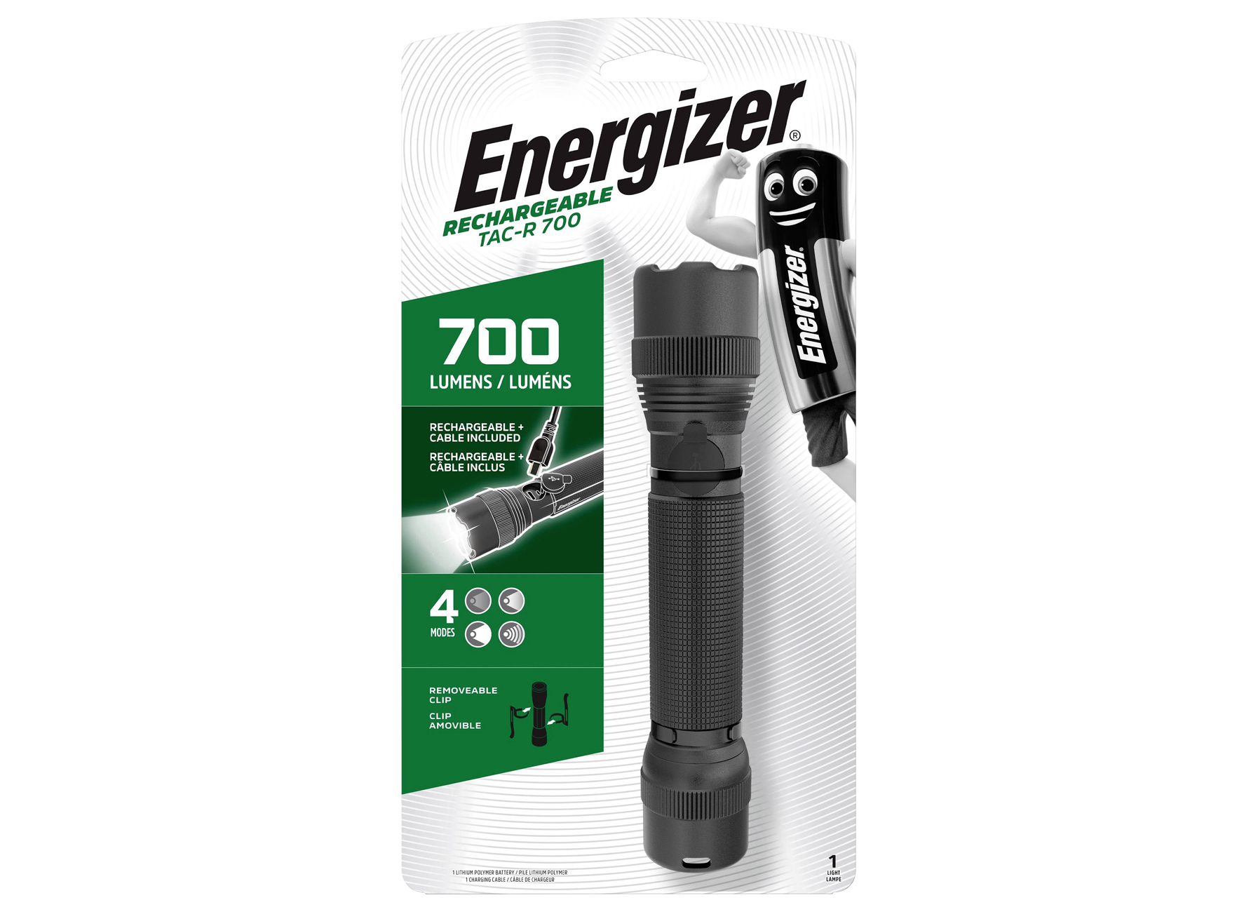 ENERGIZER RECHARGEABLE TACTICAL LIGHT 700