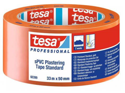 Tesa Bepleisteringstape Oranje Pvc 50mm 33m