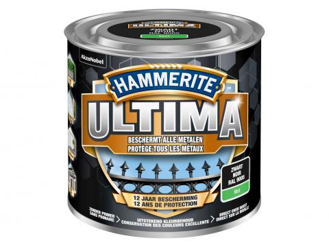 HAMMERITE ULTIMA MAT ZWART RAL 9005 250ML