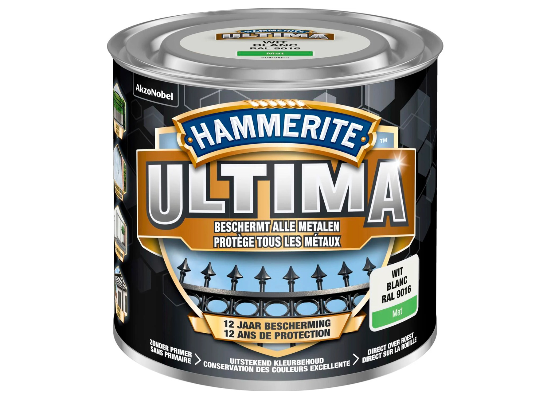 HAMMERITE ULTIMA MAT WIT RAL 9016 750ML