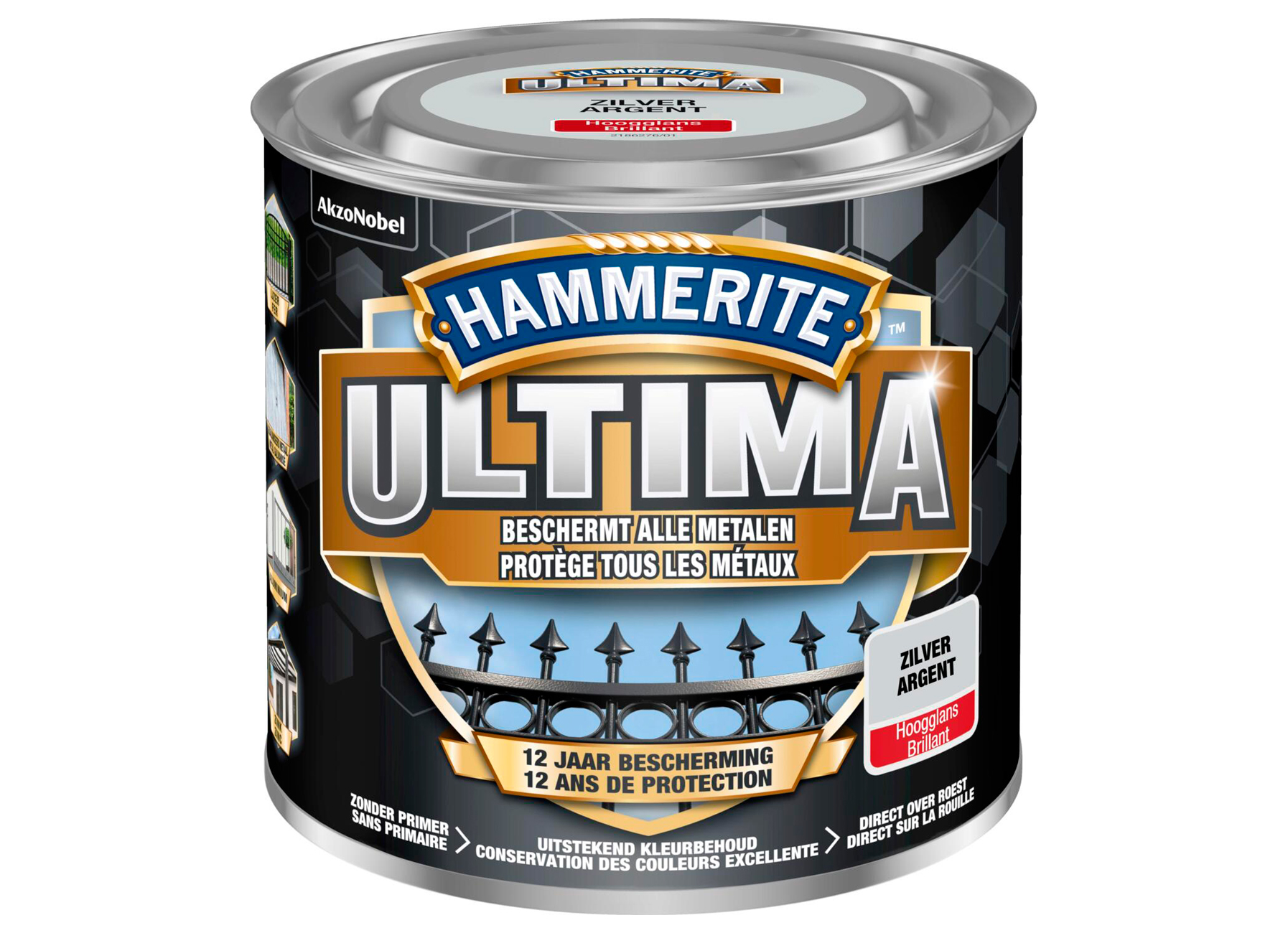 HAMMERITE ULTIMA BRILLANT ARGENT 250ML