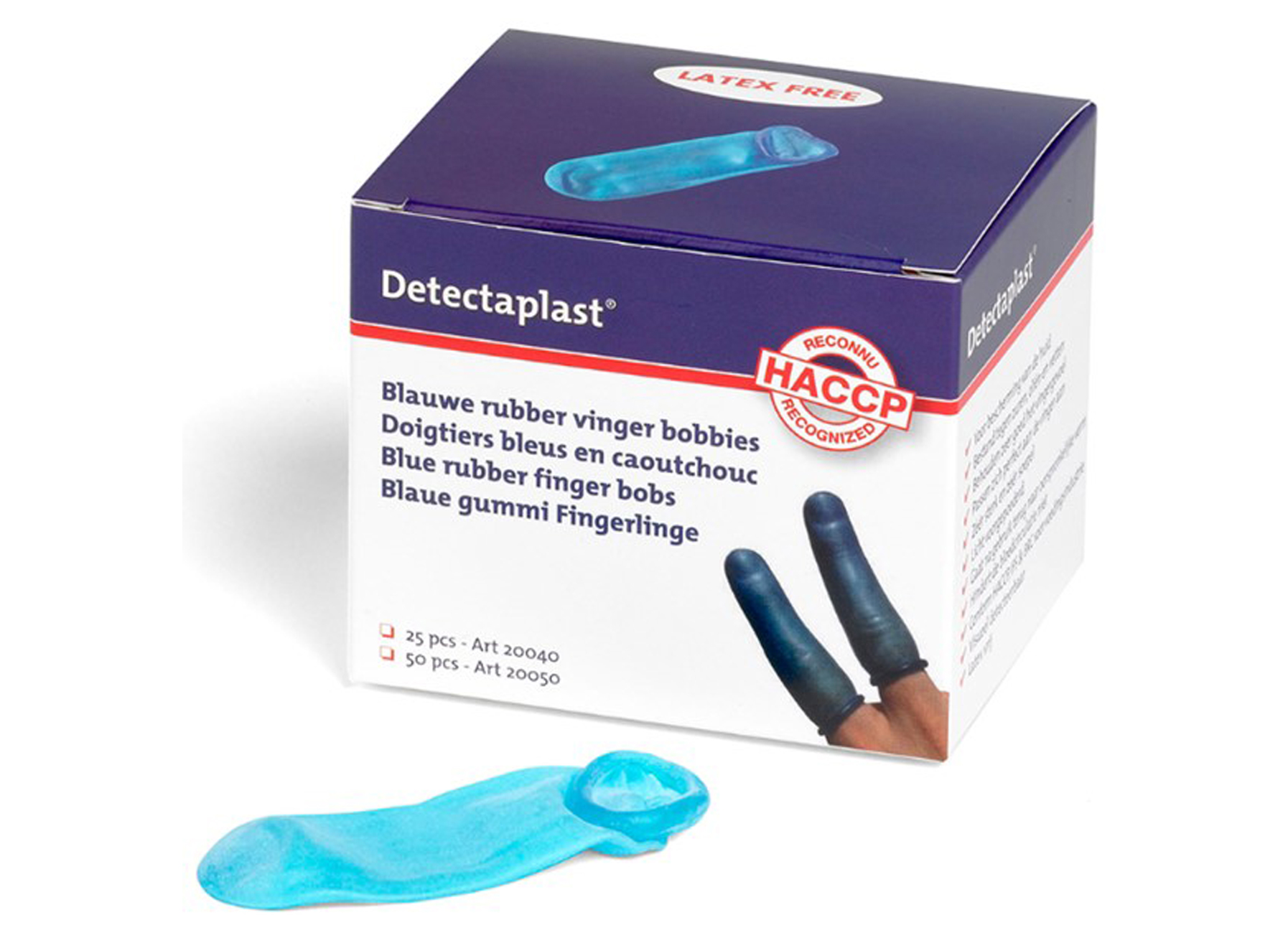 DETECTAPLAST DOIGTIERS CAOUTCHOUC (25PCS)