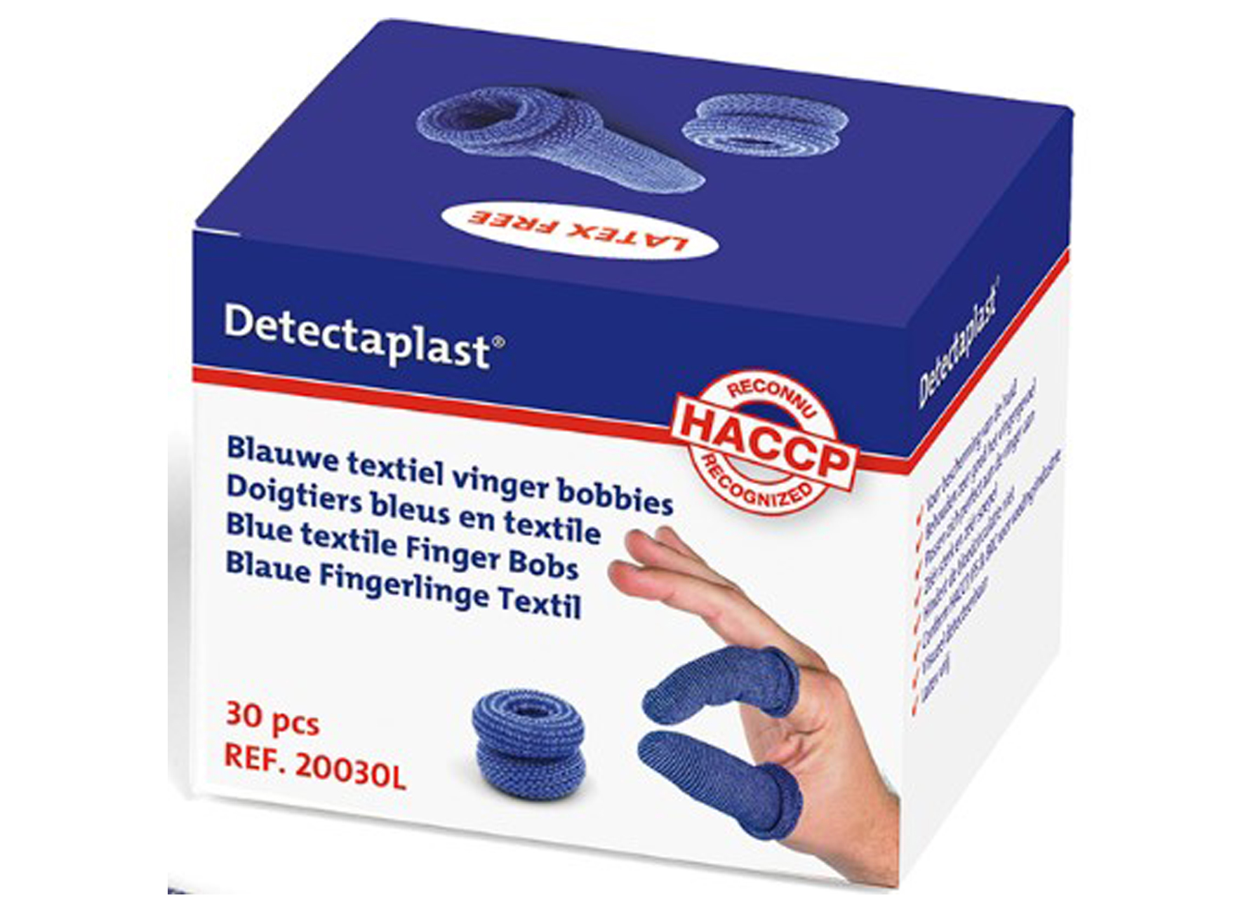 DETECTAPLAST DOIGTIERS EN TEXTILE LARGE (30 PIECES)