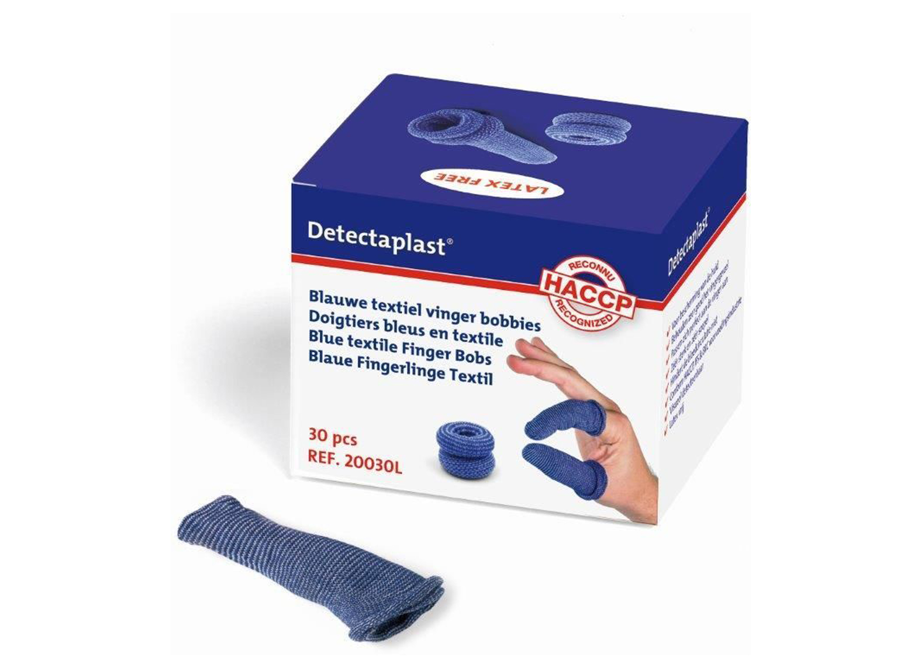 DETECTAPLAST DOIGTIERS EN TEXTILE LARGE (30 PIECES)