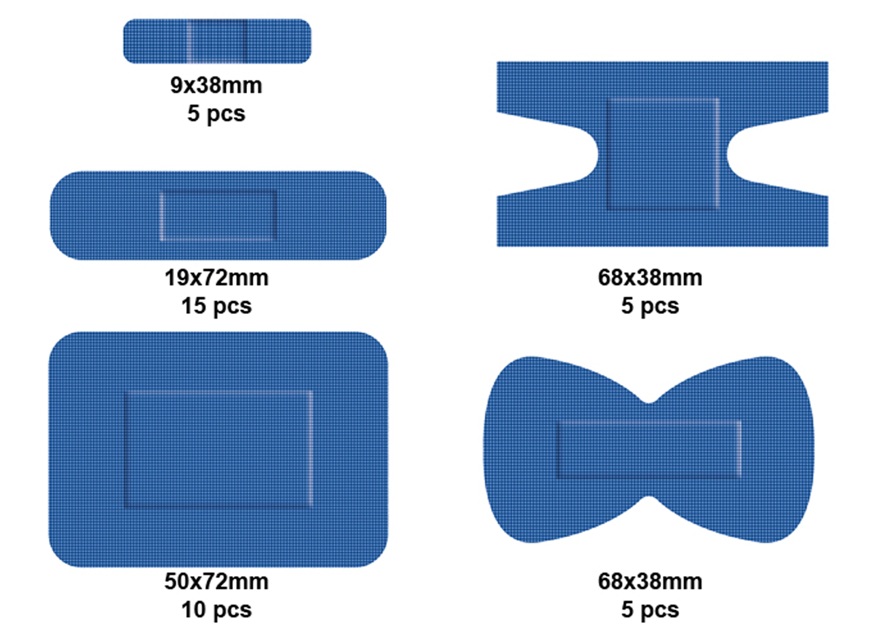 DETECTAPLAST ELASTIC ASSORTIMENT (40 STK)