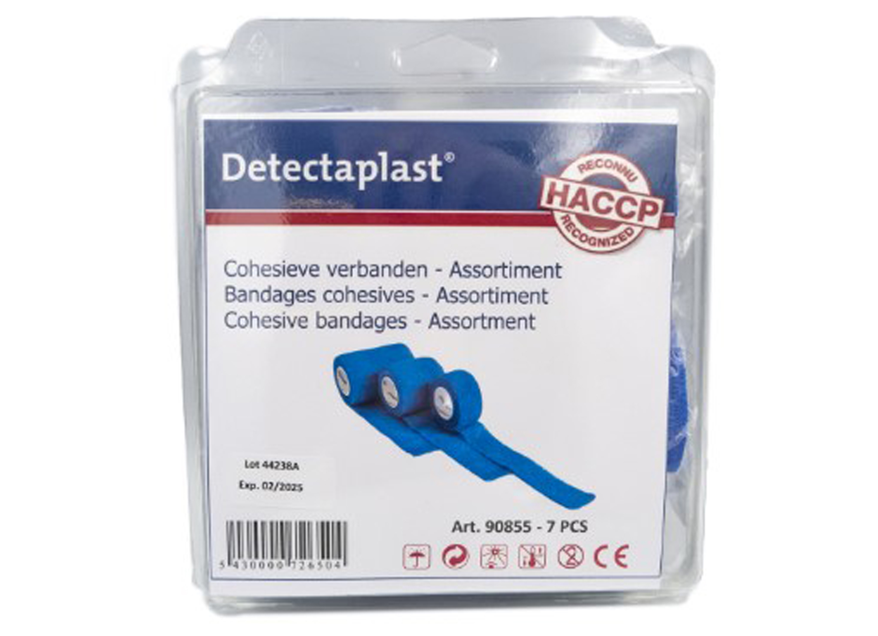 DETECTAPLAST ASSORTIMENT COHESIEVE VERBANDEN (7 STK)