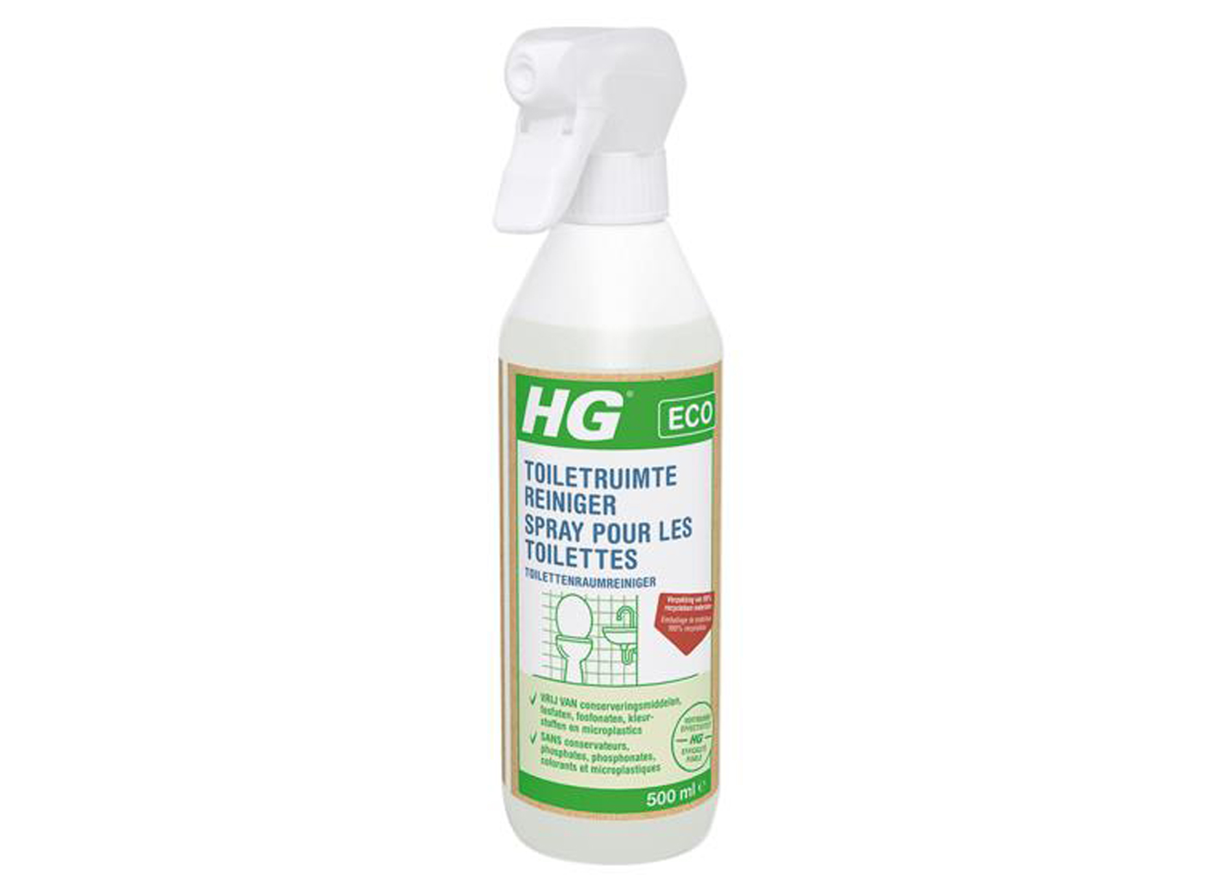 HG ECO TOILETRUIMTE REINIGER 500ML