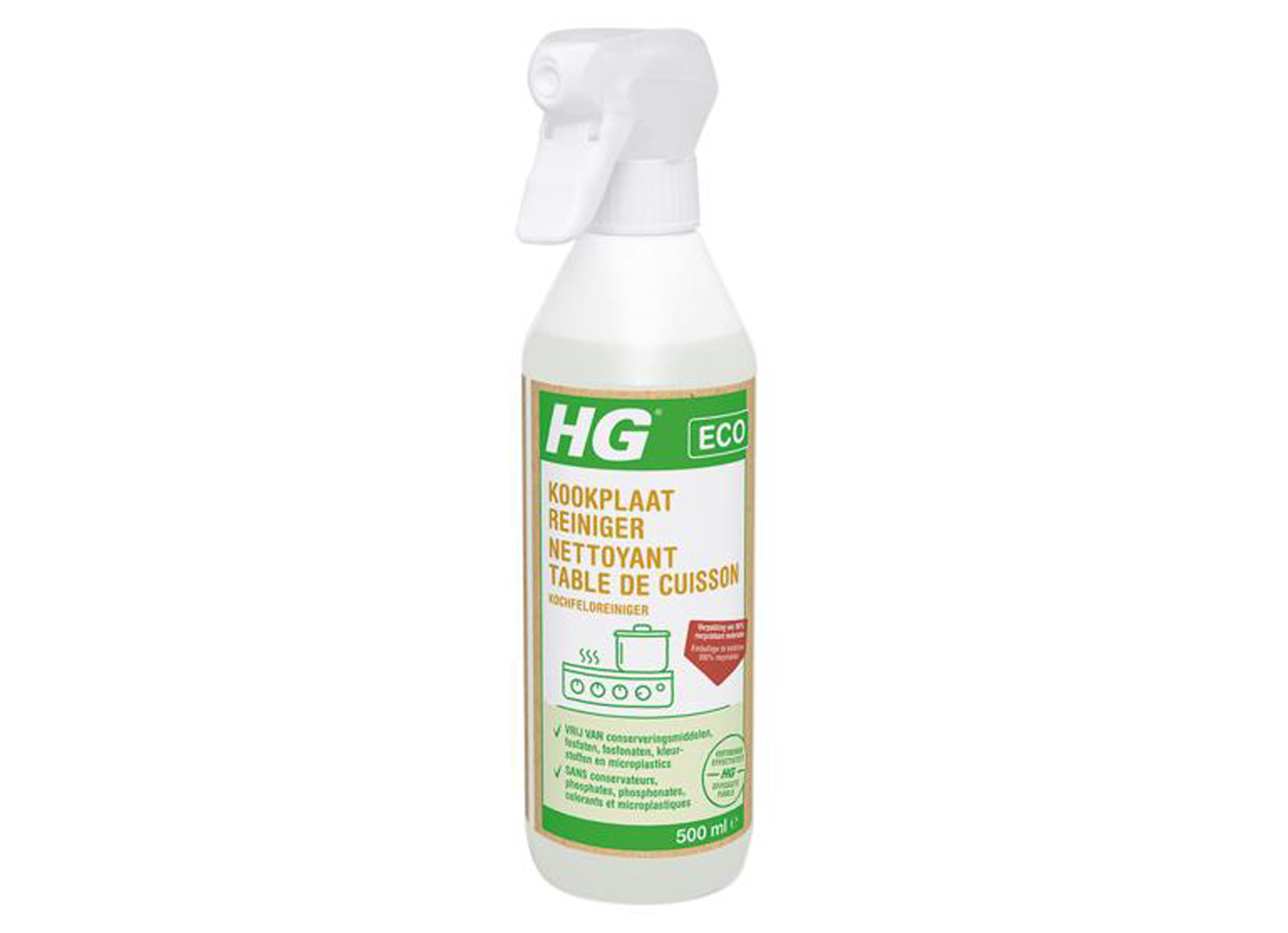 HG ECO KOOKPLAATREINIGER 500ML