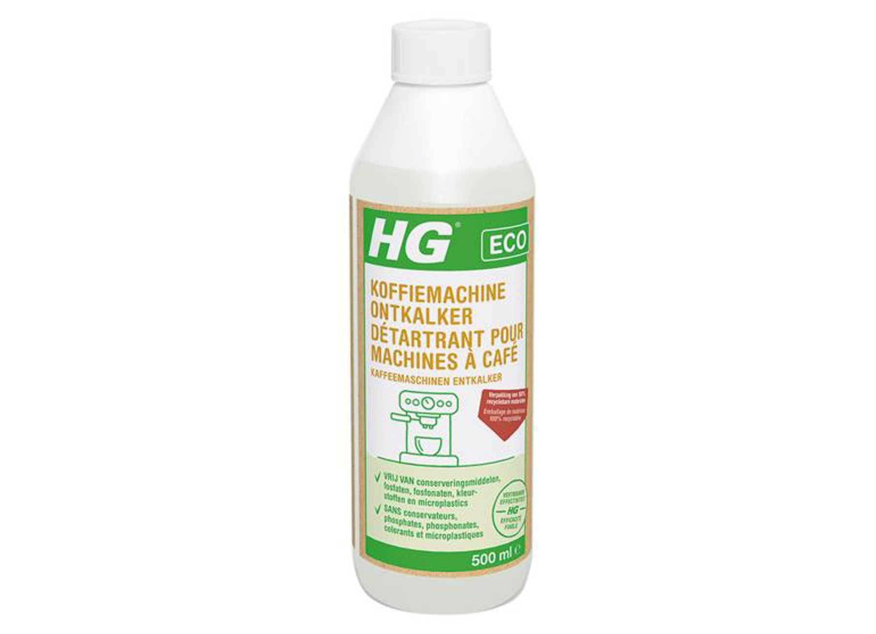 HG ECO CITROENZUUR KOFFIEMACHINE ONTKALKER 500ML