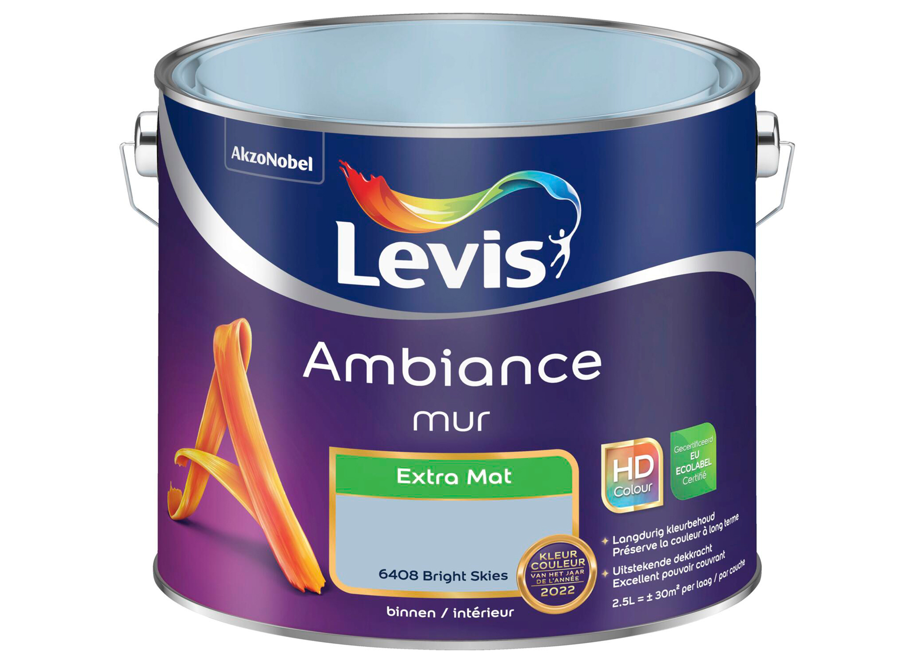 LEVIS AMBIANCE MUUR EXTRA MAT - BRIGHT SKIES 6408 2.5L