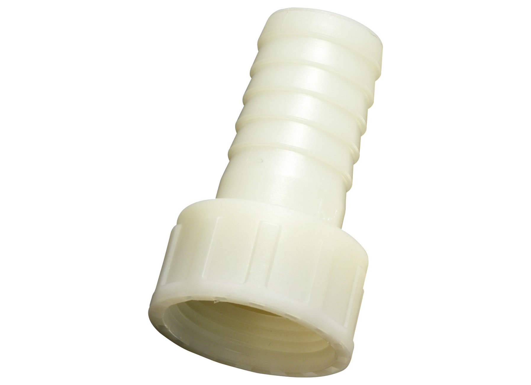 RACCORD EMBOUT DROIT CANNELE AVEC ECROU NYLON 1'' X 25MM