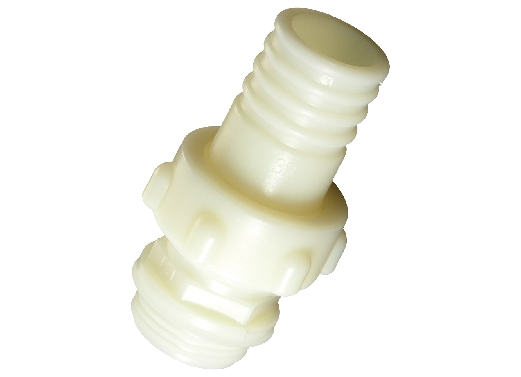 RACCORD TUBE CANNELE REDUCTION MALE 3 PIECES NYLON