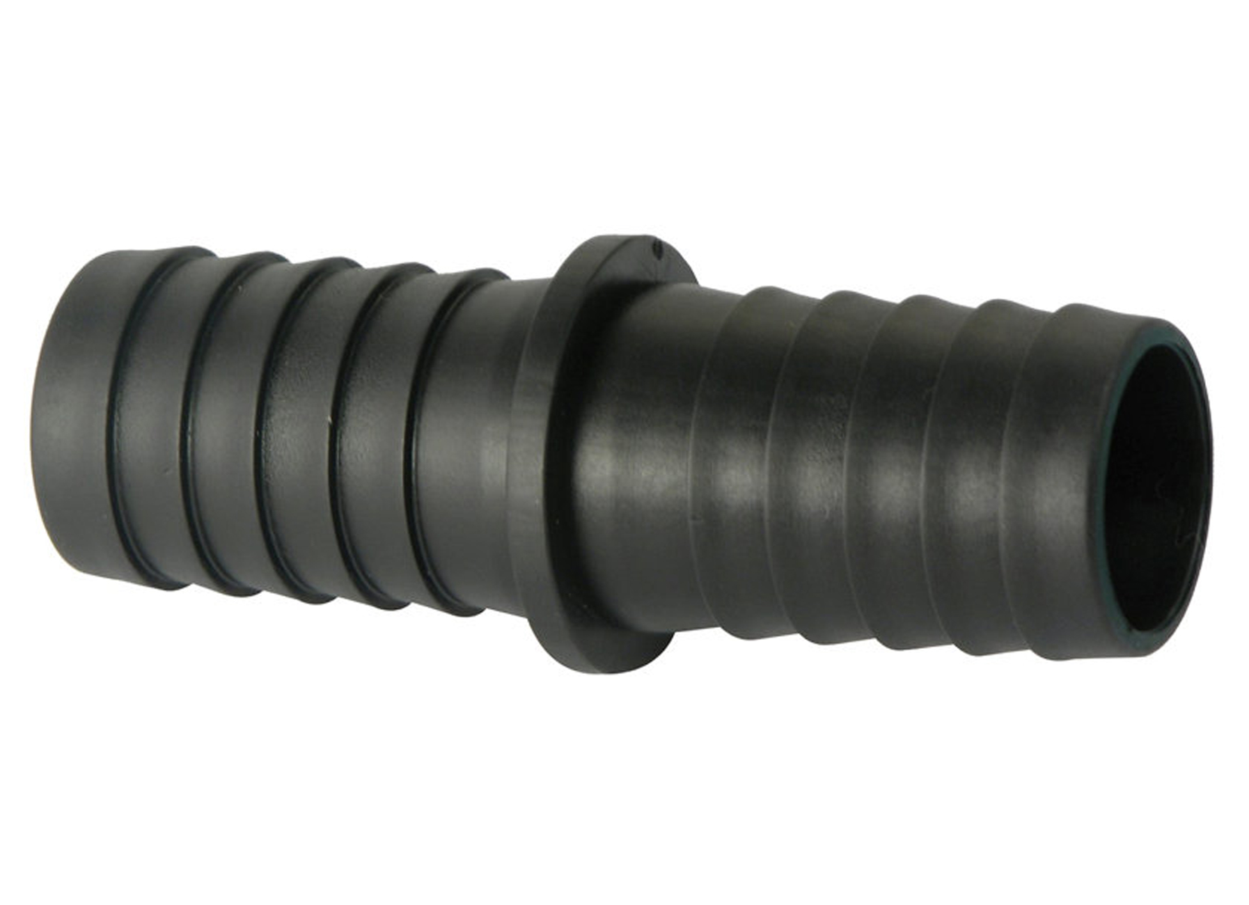 RACCORD DROIT CANNELE PP NOIR 20MM