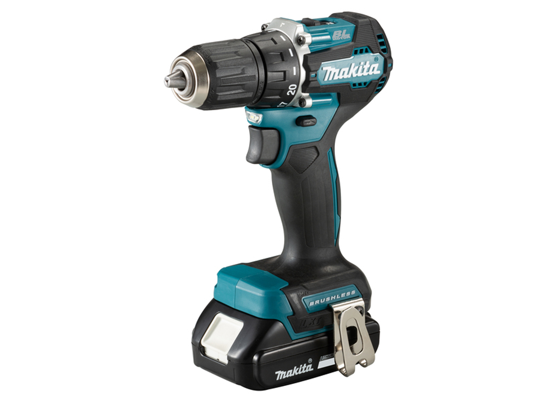 MAKITA ACCU BOOR- EN SCHROEFMACHINE LXT18V + 2 X BL1820 + DC18RC