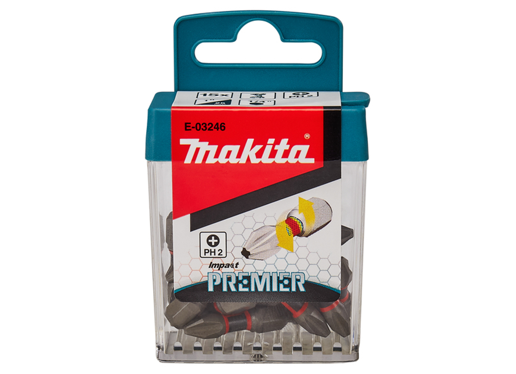 MAKITA SET SCHROEFBITS IMPACT PREMIER PH2 25MM (15 STUKS)