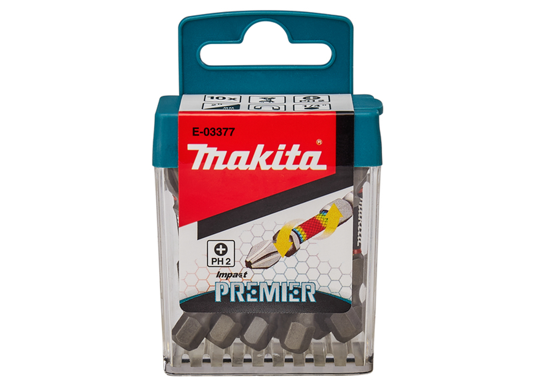 MAKITA SET SCHROEFBITS IMPACT PREMIER PH2 50MM (10 STUKS)