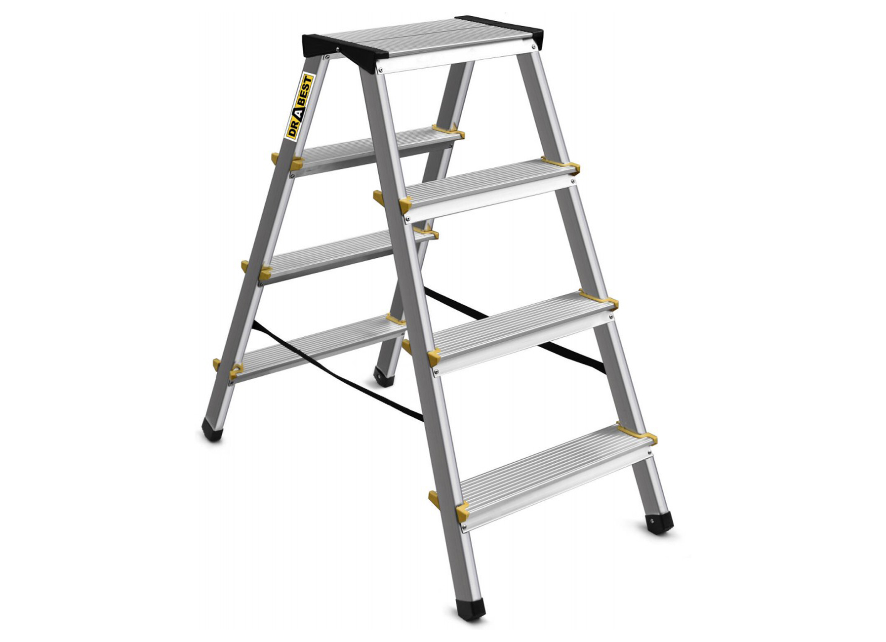 INDUSTRIELE TRAPLADDER DUBBEL 2X4 150KG