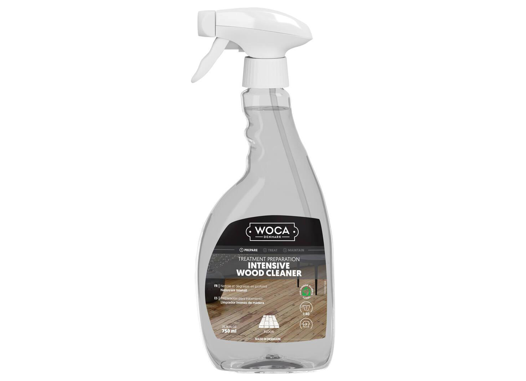 WOCA NETTOYANT DE BOIS INTENSIF SPRAY 750ML