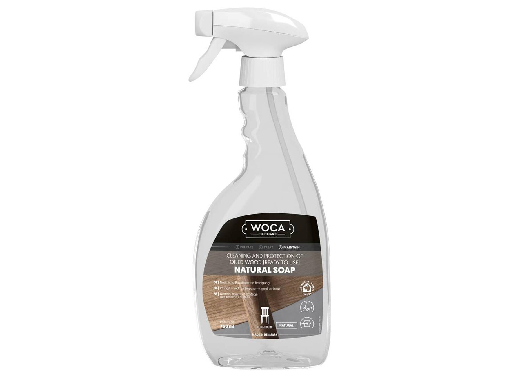 WOCA NATUURZEEP SPRAY NATUREL 750ML