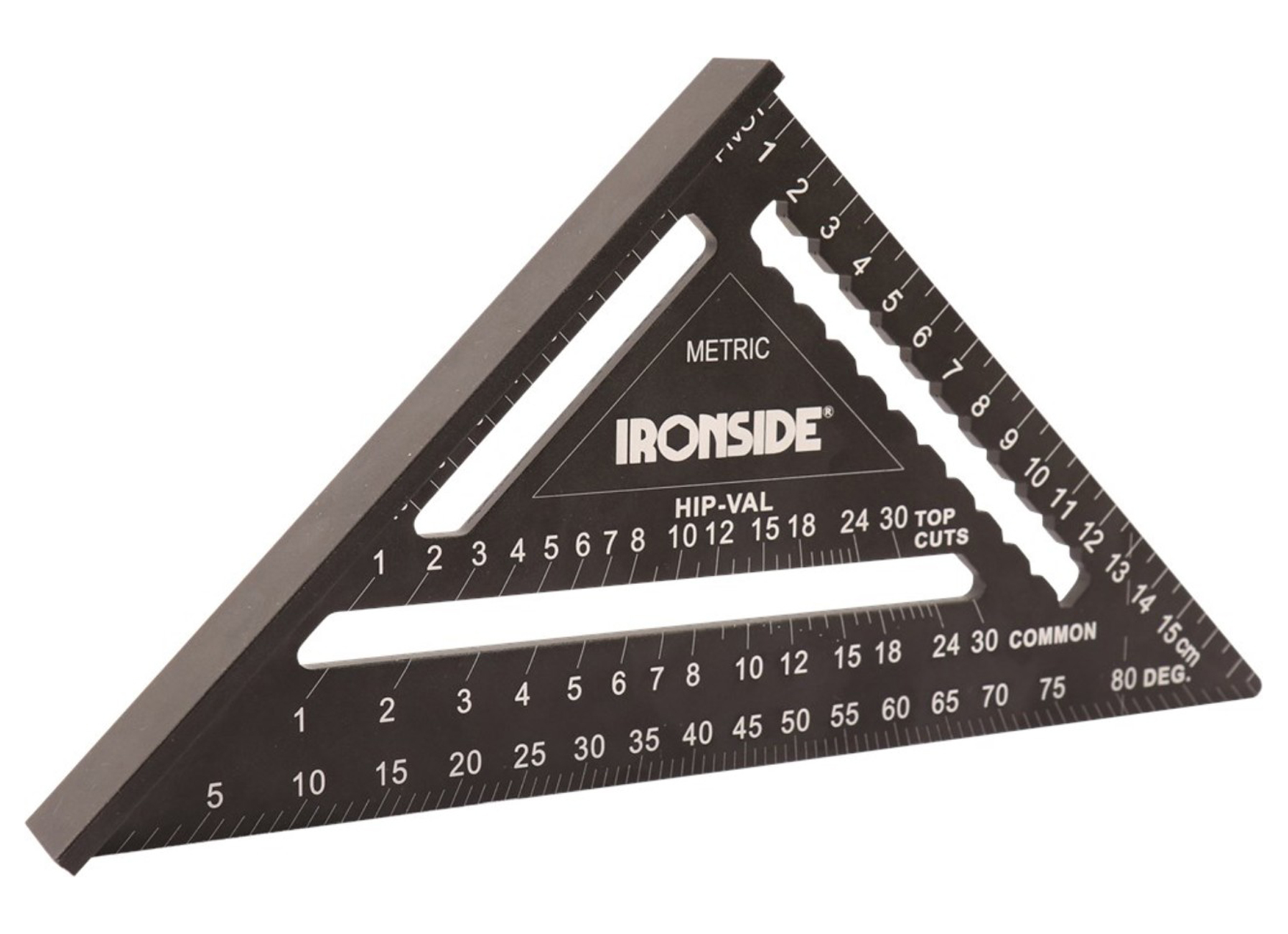 EQUERRE-RAPPORTEUR 180X180MM ALU