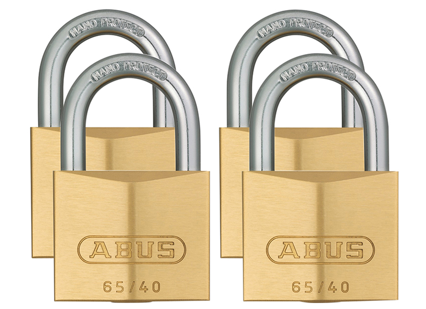 ABUS MESSING HANGSLOT 65 - 2 SLEUTELS INBEGREPEN