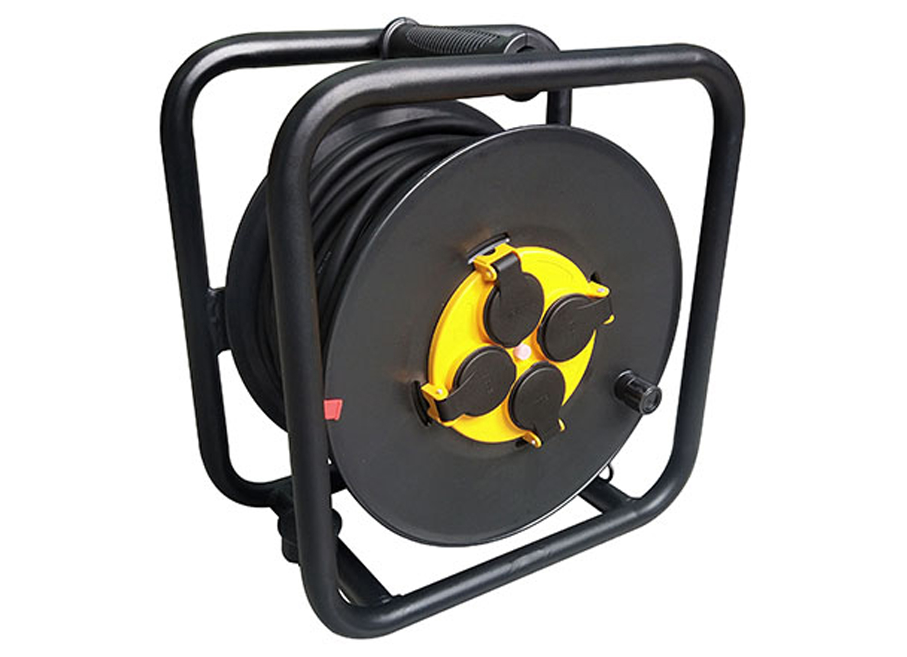 Werf Kabelhaspel 40m IP44 H07RN-F 3G2,5 4 Stopcontacten