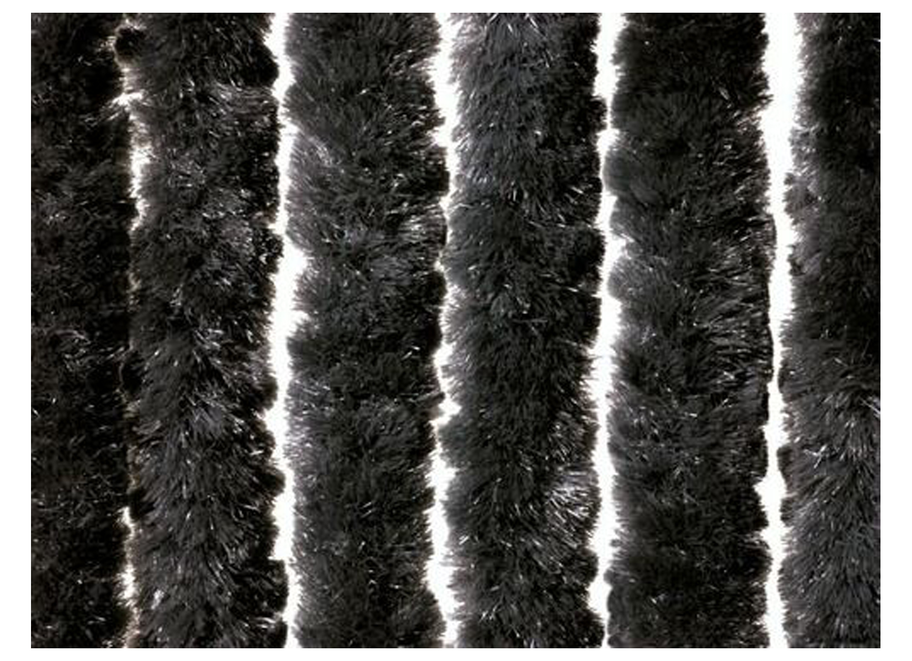 RIDEAU DE PORTE CHENILLE 90X210 NOIR